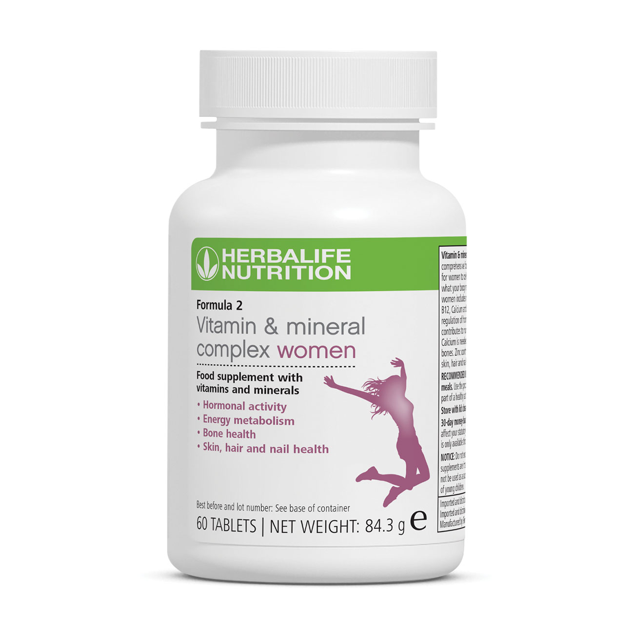 Formula 2 Vitamin & Mineral Complex Women 60 tablets | Herbalife Nutrition GH Formula 2 Vitamin & Mineral Complex Women 60 tablets | Herbalife Nutrition GH